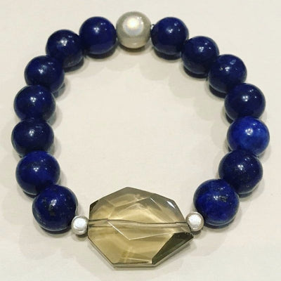 Negative Energy Deflector Lapis Lazuli Bracelet
