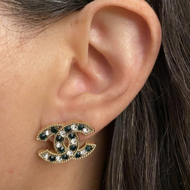 Vintage Button Earrings