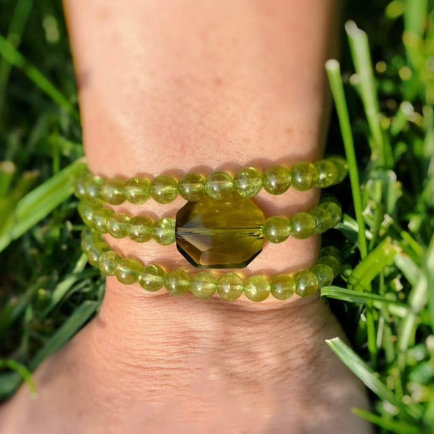 Peridot Stone of Compassion Bracelet
