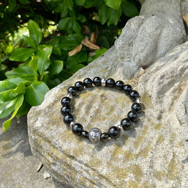 Black Onyx Courage Men's Bracelet