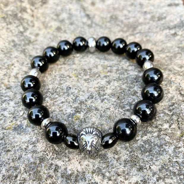 Black Onyx Courage Men's Bracelet
