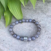 Grey Agate Strength Men's Bracelet