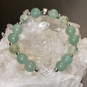 Prehnite and Green Aventurine Bracelet
