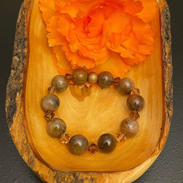Chiastolite Stone of God Bracelet