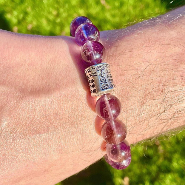 Phantom Amethyst Healing Men's Bracelet