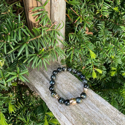 Dark Blue Tiger’s Eye Protective Men's Bracelet