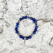Lapis Lazuli and Hematite Men's Bracelet