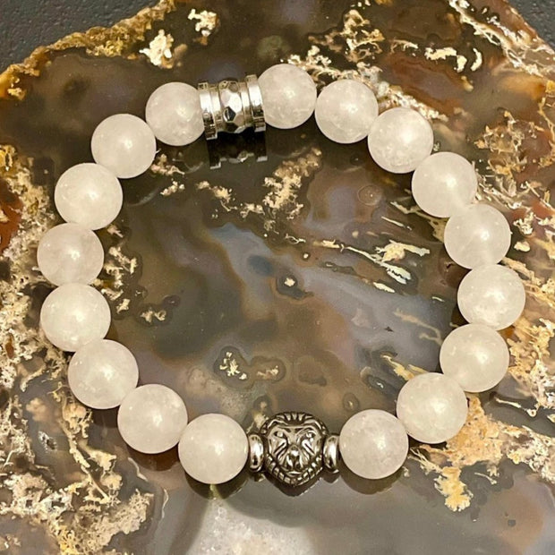 White Jade Luck Men's Bracelet