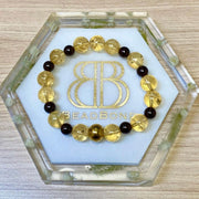 Citrine and Red Garnet Bracelet