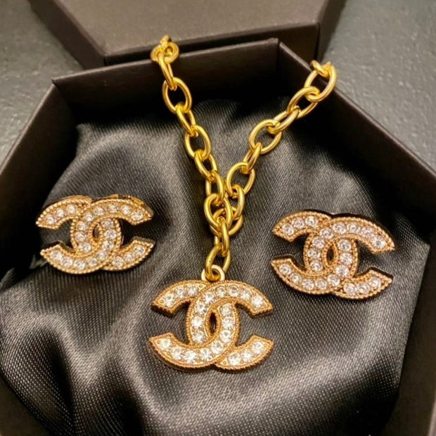 Gold Sparkle Vintage Button Set