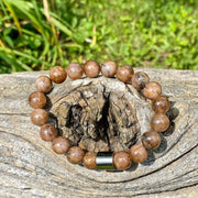 Chiastolite Spiritual Men's Bracelet