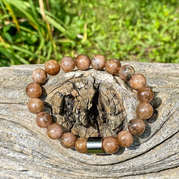Chiastolite Spiritual Men's Bracelet