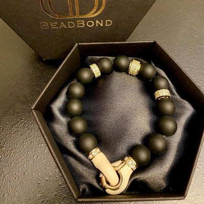 Black Onyx Grounding Bracelet