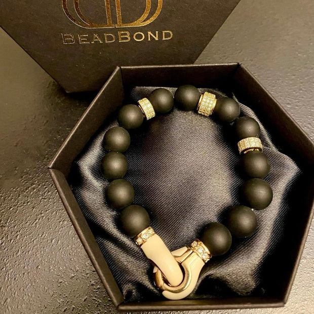 Black Onyx Grounding Bracelet