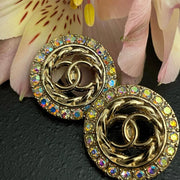Multicolour Gold Vintage Earrings