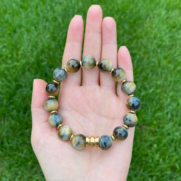 Tiger’s Eye Protection Men's Bracelet