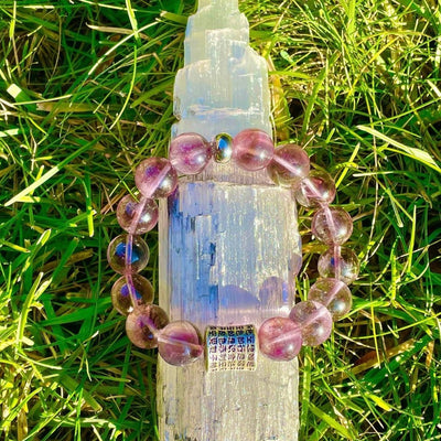 Phantom Amethyst Healing Men's Bracelet