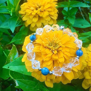 Clear Quartz and Kyanite Bracelet