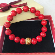 Strong Red Turquoise Bracelet